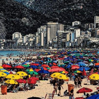 Praias do Rio atraem multidões com calor de quase 40°C no último dia do inverno