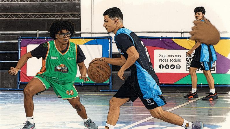 Censa e Solar Meninos de Luz jogam uma partida no Intercolegial (Foto: Reprodução)