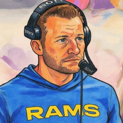 Sean McVay revela lesão no pé após vitória dos Rams sobre os Titans