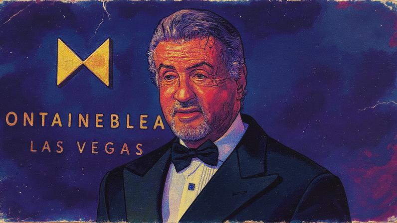 Sylvester Stallone participa da inauguração do Fontainebleau Las Vegas em Las Vegas, Nevada (Foto: Reprodução)