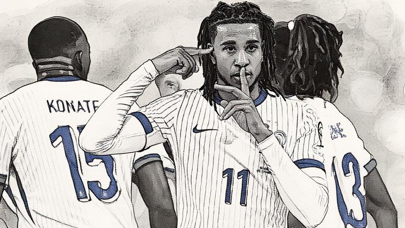 Jogador do Chelsea sub-21 comemora gol durante partida contra a Ucrânia (Foto: Reprodução)