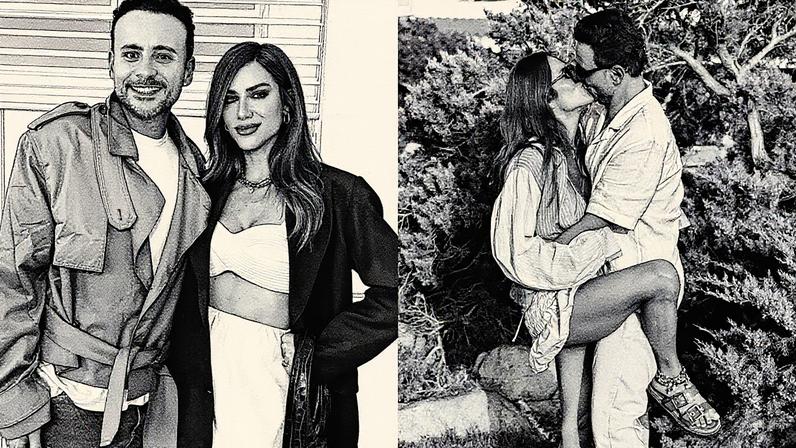 Léo Fuchs e Giovanna Ewbank aparecem juntos em uma foto onde ele dá um selinho nela (Foto: Reprodução)