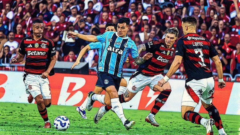 Flamengo e Grêmio empatam no Maracanã durante partida do Campeonato Brasileiro (Foto: Reprodução)