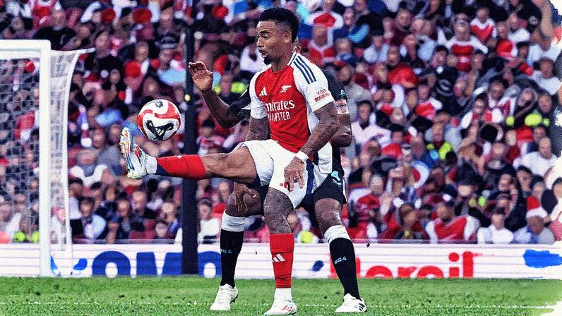 Jogador Gabriel Jesus do Arsenal em campo (Foto: Reprodução)
