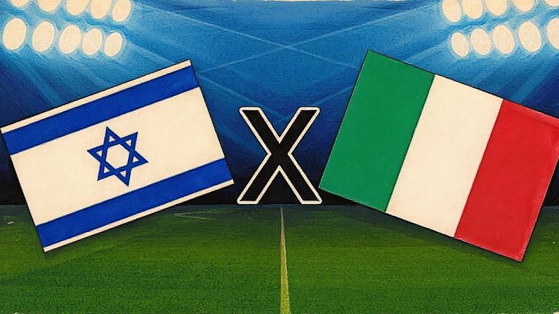 Israel e Itália se enfrentam pelas Eliminatórias Europeias da Copa do Mundo (Foto: Reprodução)