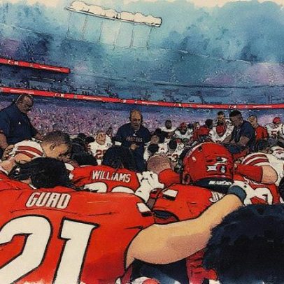 Rivais se unem em oração após partida nos EUA, mostrando união além do futebol