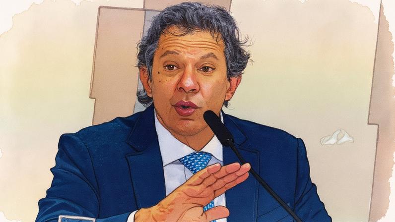 Fernando Haddad, Ministro da Fazenda, em evento oficial (Foto: Reprodução)