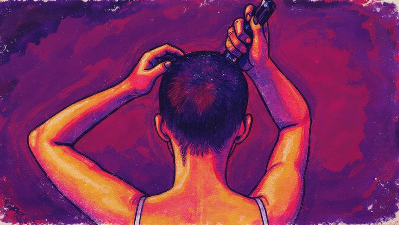 Raspar o cabelo não afeta a cor, a textura ou a velocidade de crescimento (Foto: Reprodução)