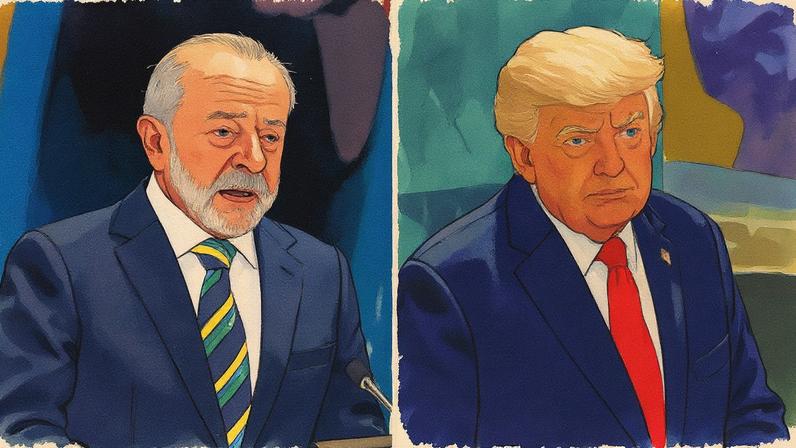 Lula e Trump discursam na ONU (Foto: Reprodução)