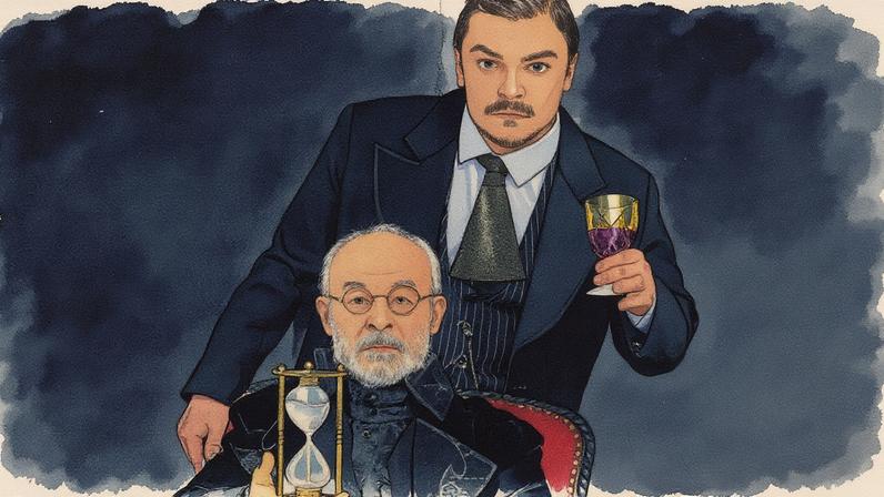 Osmar Prado e Maurício Machado atuam na peça 'O veneno do teatro' (Foto: Reprodução)