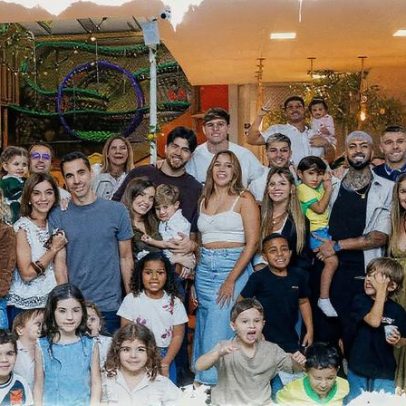 Barboza celebra aniversário do filho com Vegetti e Rossi em festa especial