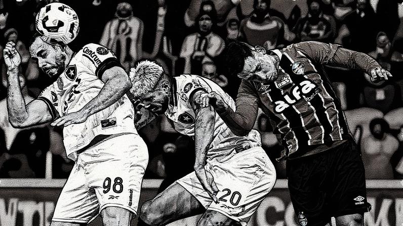 Botafogo empata com Grêmio em partida de futebol (Foto: Reprodução)