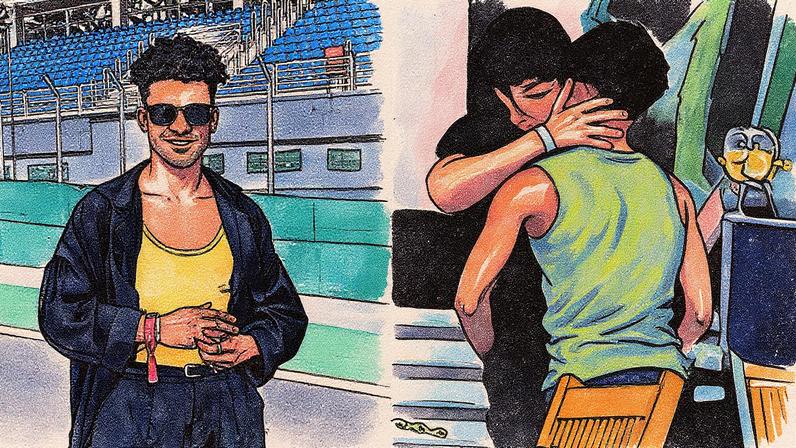 Lucas Leto comenta sobre sua relação com Álvaro após serem flagrados se beijando no Rio de Janeiro (Foto: Reprodução)