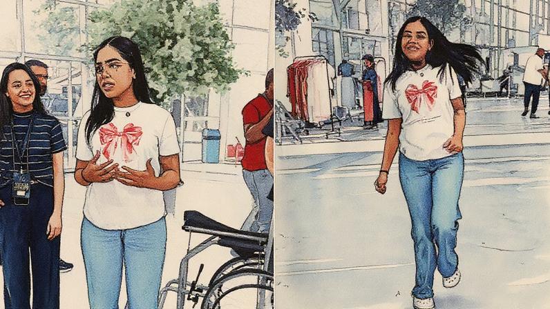 Jovem é curada durante a Conferência “A Voz dos Apóstolos” (Foto: Reprodução)