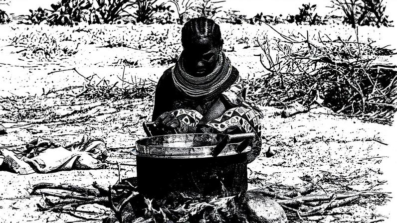 Região habitada pelo povo Turkana, caracterizada por calor extremo, escassez de água e vegetação limitada (Foto: Reprodução)