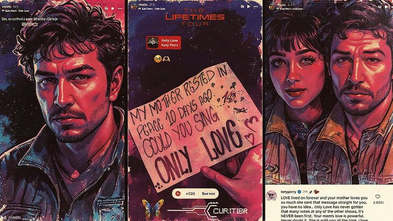 Katy Perry chama fã ao palco e atende pedido de música (Foto: Reprodução)