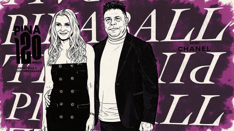 Celina Locks e Ronaldo posam para foto juntos (Foto: Reprodução)