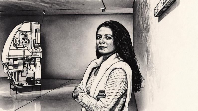 Mary Boone em sua galeria em 1999 (Foto: Reprodução)