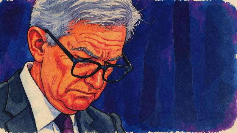 Jerome Powell, presidente do Fed, em uma conferência (Foto: Reprodução)