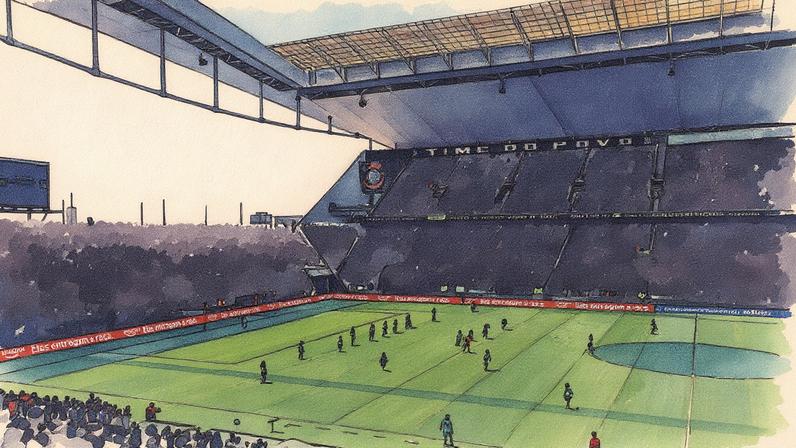 Torcida do Corinthians lota a NeoQuímica Arena durante a final do Brasileirão contra o Cruzeiro (Foto: Reprodução)