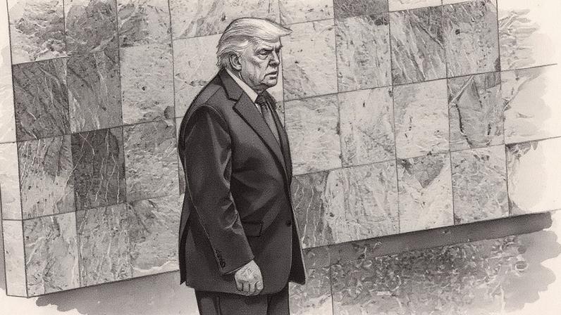 Presidente Donald Trump chega para discursar na Assembleia Geral das Nações Unidas (Foto: Reprodução)