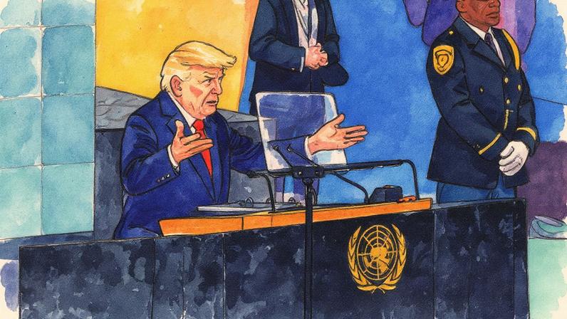 Trump discursa na ONU em 23 de setembro de 2025 (Foto: Reprodução)