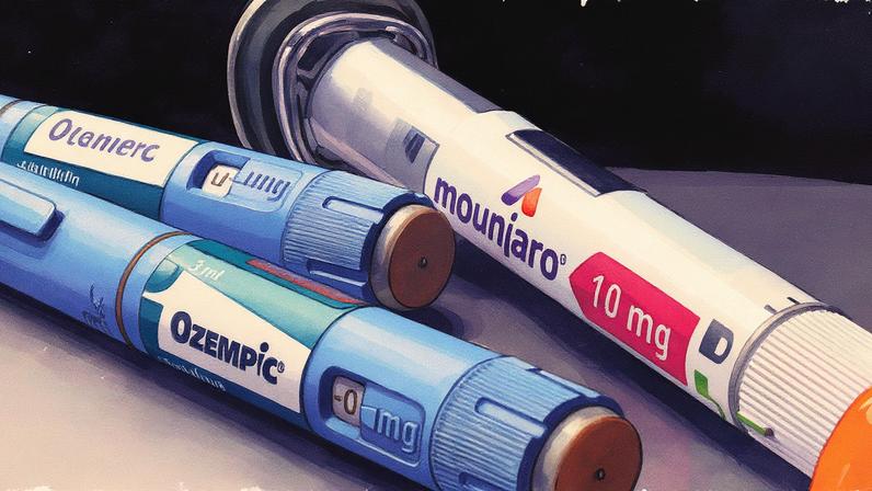 Medicamentos análogos ao GLP-1, como Ozempic, Wegovy e Mounjaro, agora são vendidos nas farmácias com retenção de receita médica (Foto: Reprodução)