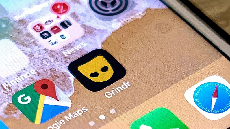 Ícone do aplicativo Grindr em tela de celular (Foto: Reprodução)