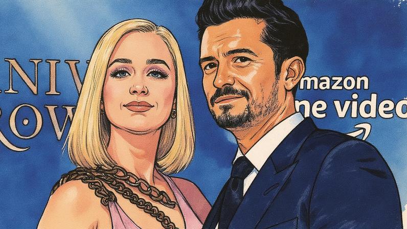 Katy Perry e Orlando Bloom em evento público (Foto: Reprodução)