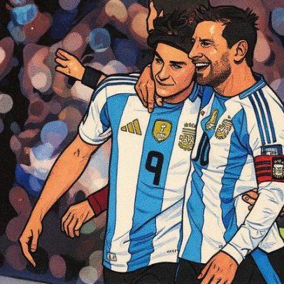 Argentina abre o placar contra a Venezuela com gol de Messi