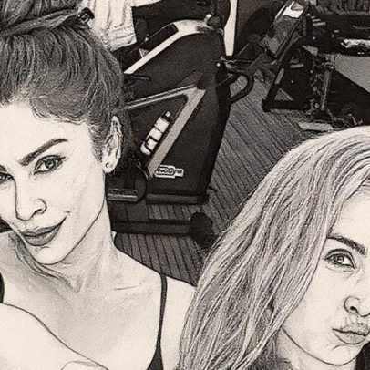 Grazi e Angélica se divertem em treino e compartilham momento descontraído