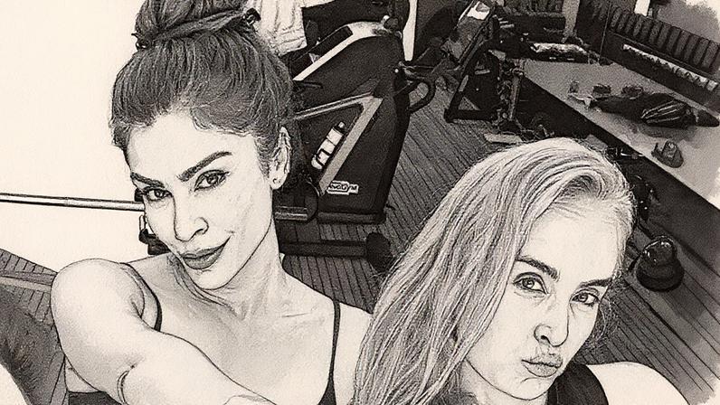 Grazi Massafera exibe tanquinho durante treino com Angélica e Chico Salgado (Foto: Reprodução)