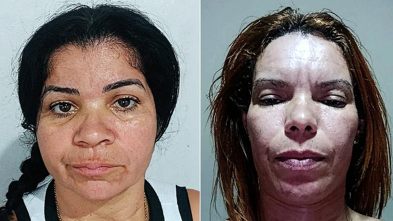Duas mulheres estão presas sob suspeita de aplicar golpes (Foto: Reprodução)