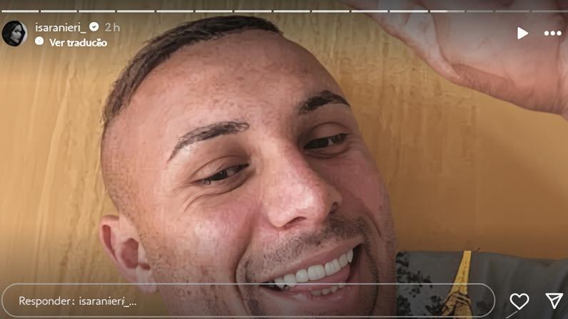 Isa Ranieri, esposa de Everton Cebolinha, desmentiu rumores de término por suposta noitada de jogadores do Flamengo • Reprodução/Instagram