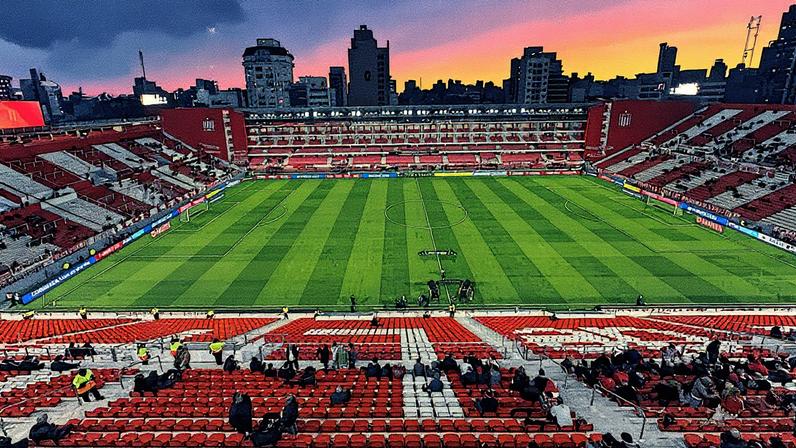 Estádio Jorge Luis Hirschi, em La Plata (ARG), palco de Estudiantes x Flamengo (Foto: Lucas Bayer / Lance!)