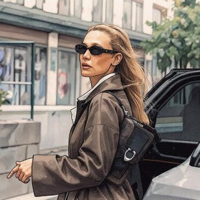 Bella Hadid aparece em Paris após hospitalização por doença de Lyme