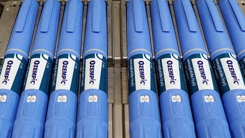 Canetas de Ozempic em linha de produção na Novo Nordisk na Dinamarca (Foto: Reprodução)