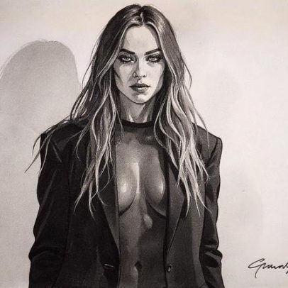 Olivia Wilde chama atenção com blusa transparente na semana de moda de Nova York