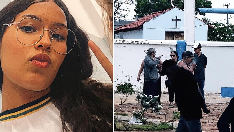 Jovem morta por choque elétrico foi velada (Foto: Reprodução)