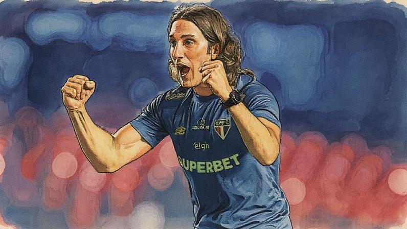 Luís Zubeldía comemora vitória sobre o Grêmio (Foto: Reprodução)