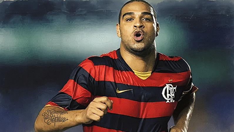 Adriano Imperador, ex-jogador do Flamengo e da Seleção Brasileira (Foto: Reprodução)