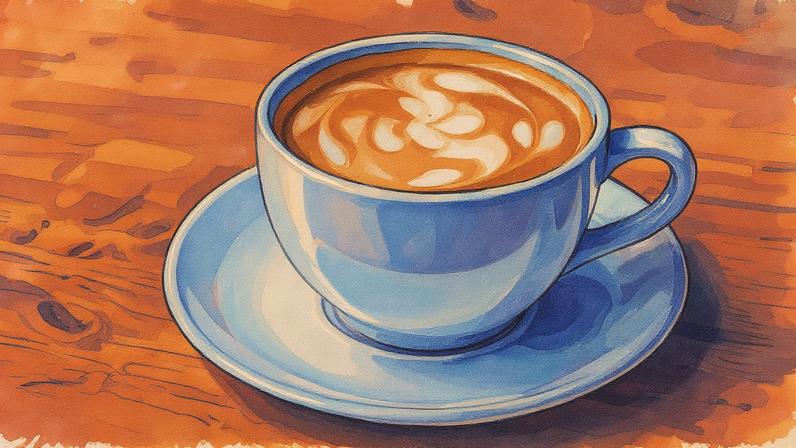 Café em uma xícara sobre uma mesa (Foto: Reprodução)