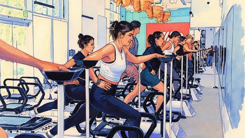 Treino de Lagree utilizando máquinas específicas para potencializar os exercícios (Foto: Reprodução)