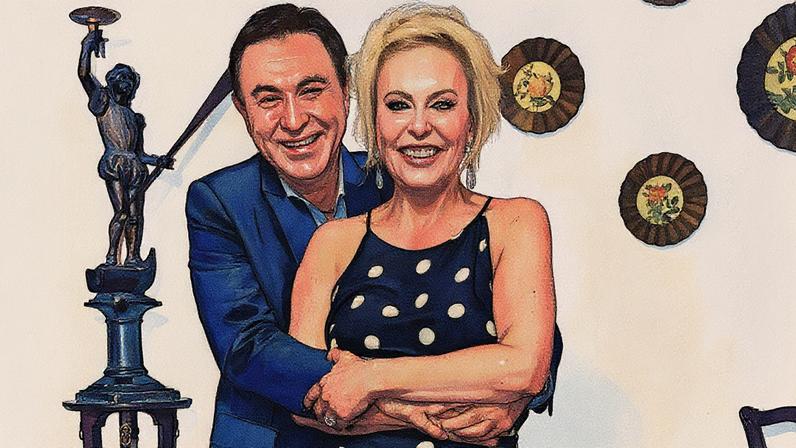 Amaury Jr. e Ana Maria Braga posam para foto juntos (Foto: Reprodução)