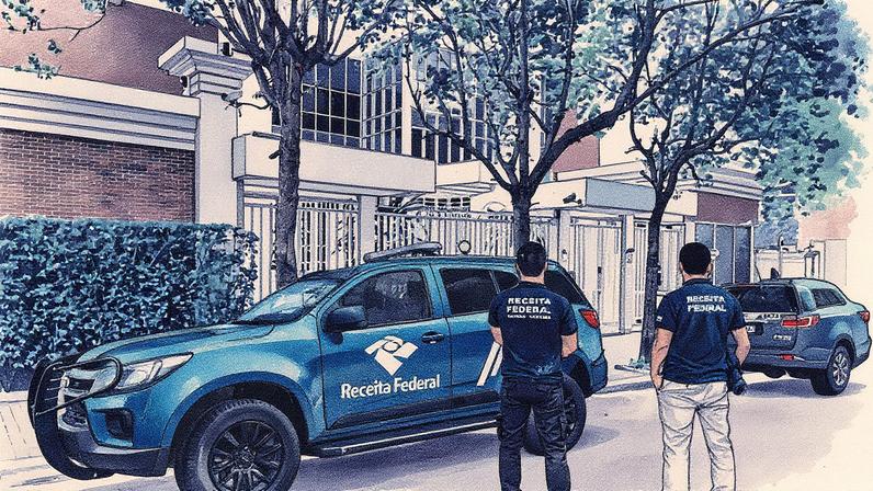 Agentes da Receita Federal realizam operação em São Paulo (Foto: Reprodução)