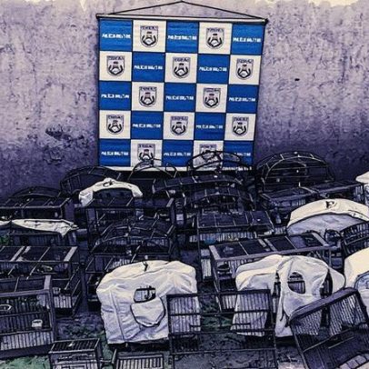 PM encontra cativeiro com 22 aves silvestres mantidas em condições precárias