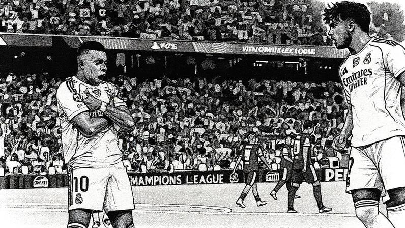 Jogador do Real Madrid comemora um gol durante a partida (Foto: Reprodução)