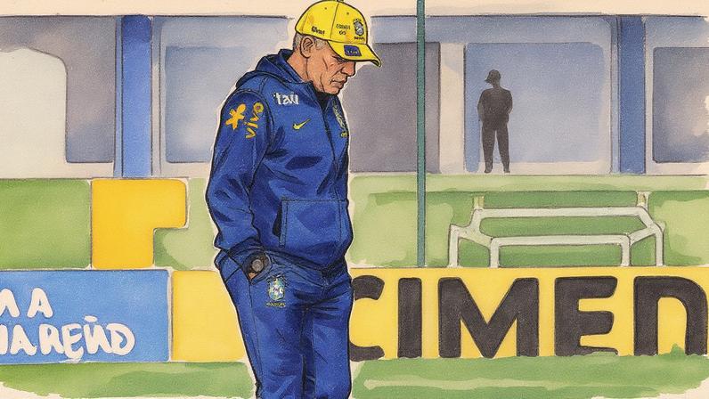 Carlo Ancelotti treina na Granja Comary (Foto: Reprodução)