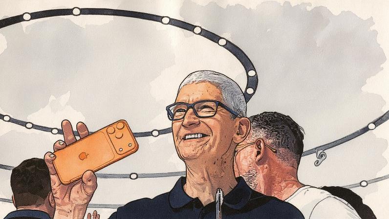 Tim Cook apresenta o iPhone 17 durante evento especial da Apple em Cupertino, Califórnia (Foto: Reprodução)