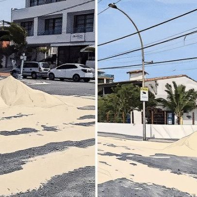 Ventos fortes na Região dos Lagos provocam areia nas ruas e transtornos